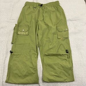 Golf Wang Cargo Pants Green Tactical Nylon Multi Pocket Size M